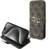 Guess GUBKP15L4GMGBR iPhone 15 Pro 6.1brązowy/book book 4G Metal Logo
